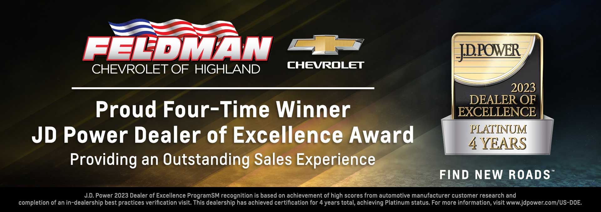 Proud Four-Time Winner | JD Power Dealer of Excellence Award